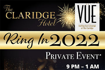 Ring in 2022 at Claridge Hotel rooftop bar, the Vue