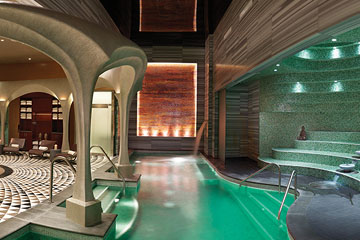 Exhale Spa bathhouse wellness zone with luxorious pools and saunas - Ocean Casino Resort