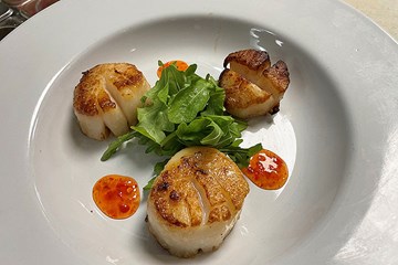 Grilled Scallops at Johnny's Cafe Ventnor