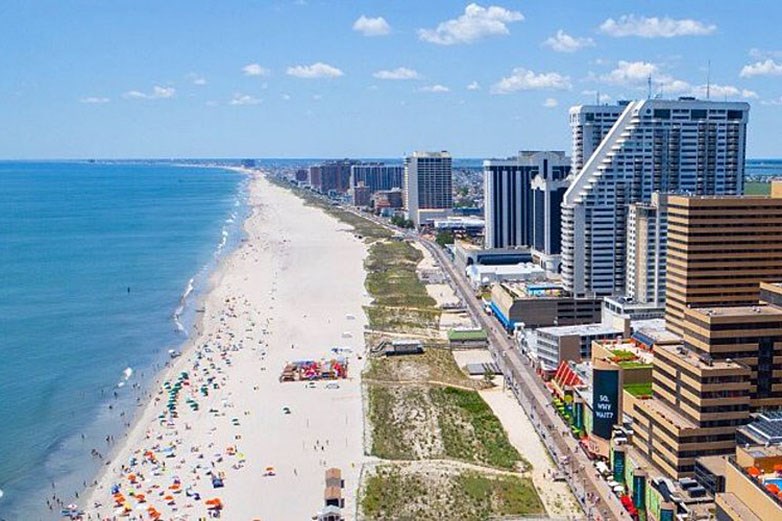 New Jersey Beaches - Boardwalk - Atlantic City Beach and Boardwalk