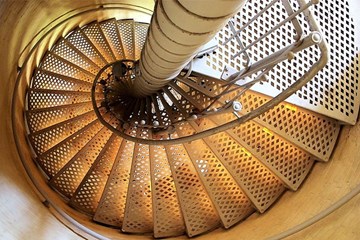 224 Steps to the top of the Absecon Lighthouse in Atlantic City.
