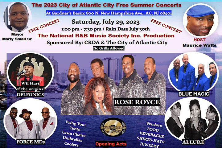 The 2023 City of Atlantic City Free Summer Concerts