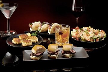Big Game Spread at Morton's The Steakhouse - Sliders - crab cakes - cocktails and more!