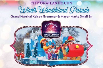 City Of Atlantic City Winter Wonderland Parade Grand Marshal Kelsey Grammer and Mayor Marty Small Sr. part of the Atlantic City Tinseltown Holiday Experience