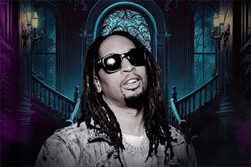 Lil Jon with spooky background.