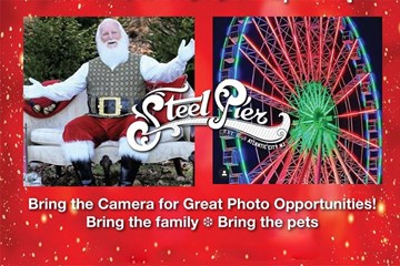 Steel Pier Santa and The Wheel - Bring the Camera - Bring your Pets - Discounted Wheel Tickets