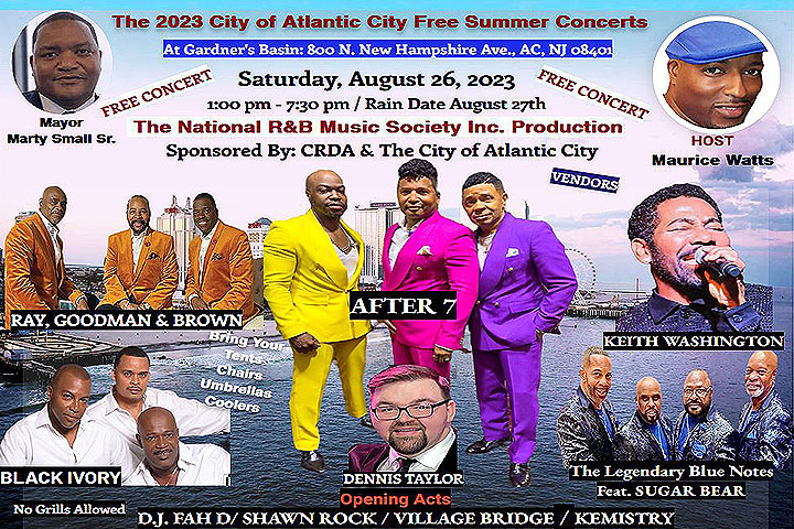 The City of Atlantic City Free Summer Concert at Gardner's Basin
